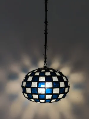 LAMPARA TIFFANY COBALTO