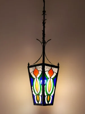 LAMPARA TIFFANY FUEGO