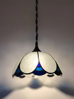 LAMPARA TIFFANY LUNA AZUL