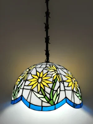 LAMPARA TIFFANY MARGARITA CELESTE